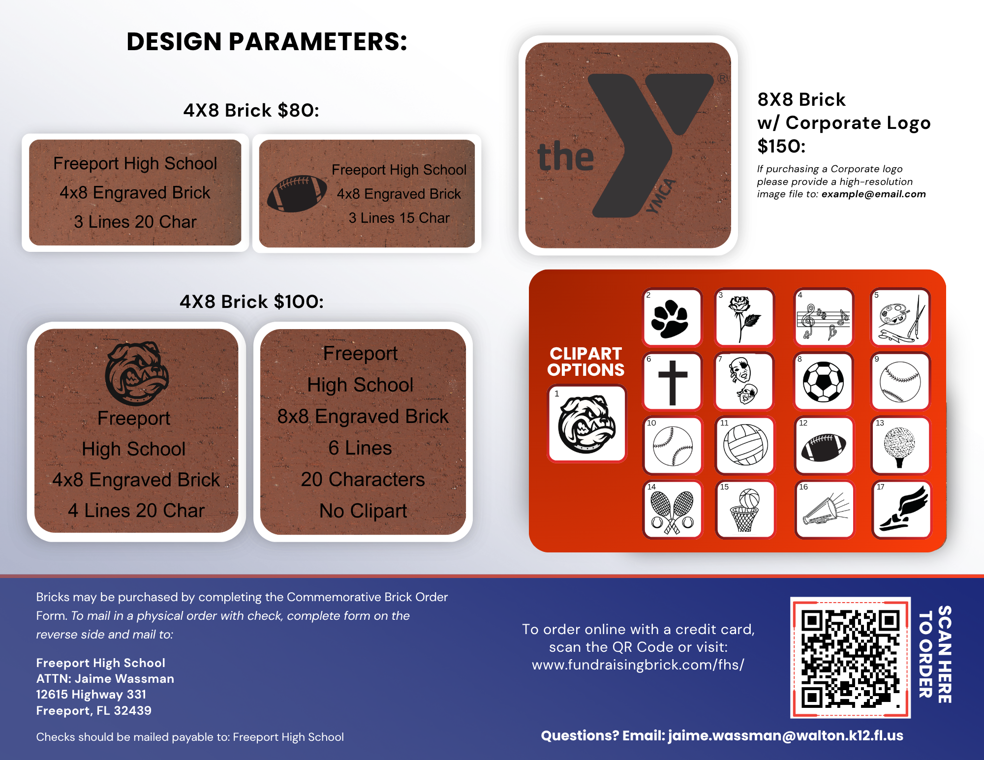 fundraising brick campaign flyer