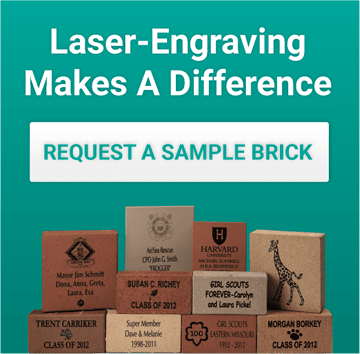 Sandblasted Bricks Vs Brick Marker S Laser Engraved Bricks Laser Engraving Brick Projects Engraving
