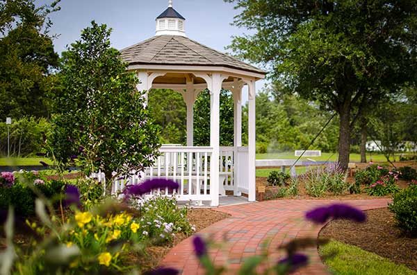 engraved paver walkway