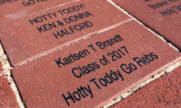 Alumni engraved brick project